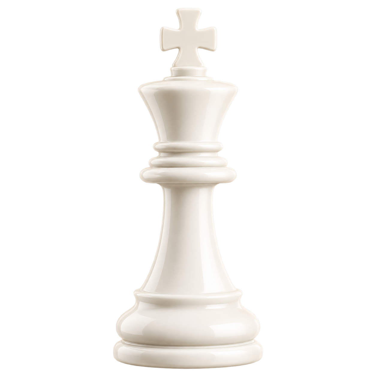 White chess king